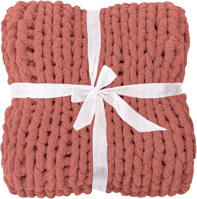 Bigacogo Chunky Knit Throw Blanket - Image 8