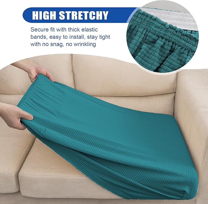 Water Resistant Stretch Sofa Seat Cushion Covers Stretch Furniture Protector - Image 5