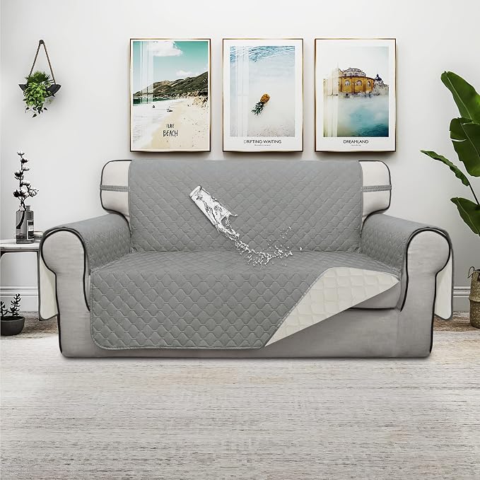 ISSUNTEX Double Protection 100% Waterproof Loveseat Sofa Covers - Image 2