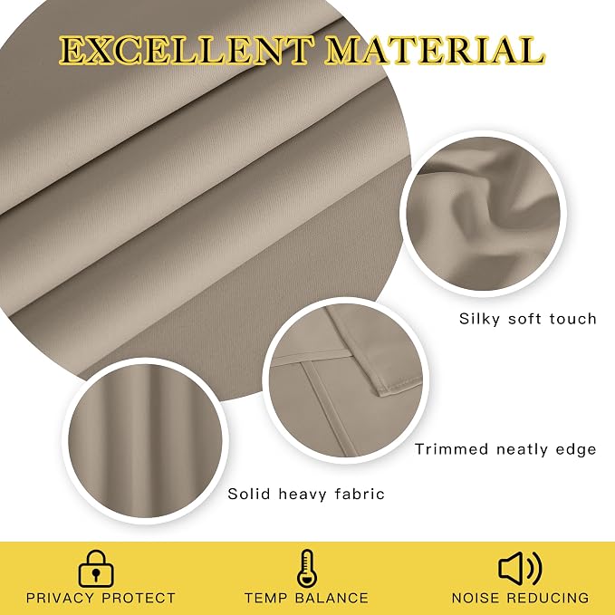 NICETOWN Blackout 84 inch Curtains - Image 3