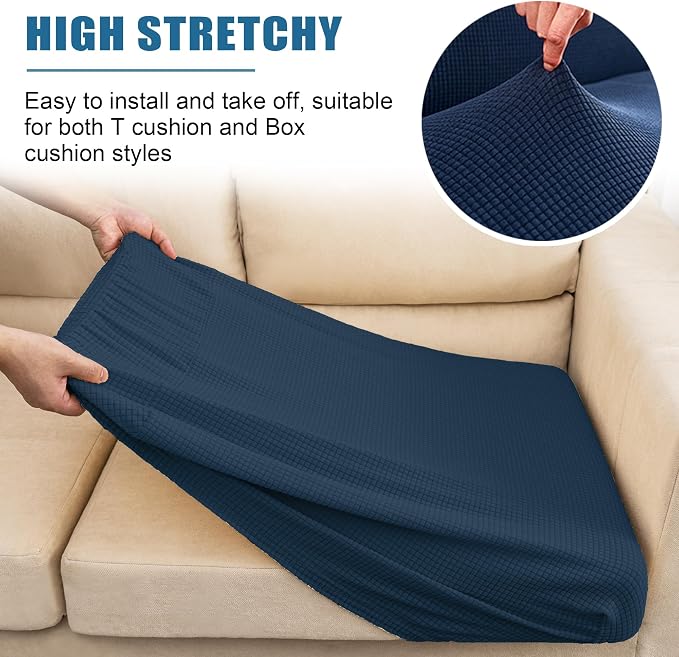 Water Repellent Sofa Seat Cushion Covers Stretch Furniture Protector Slip Covers - Image 5