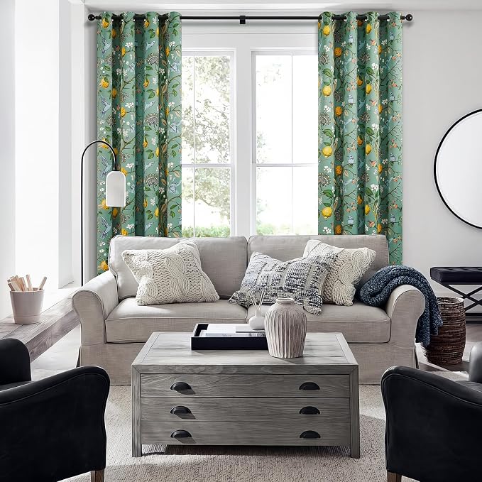 Topfinel 60 Inches Long Custom Sage Green Luxury Curtains - Image 6