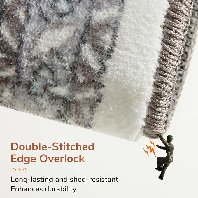 OPPODREAM Soft Area Rugs 4x6, Low-Pile Washable Rugs 4x6 - Image 3