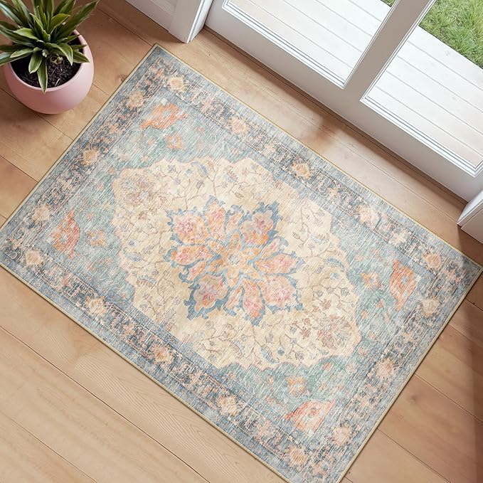 Area Rugs 2'6''x4' Kitchen Rugs Entry Rug Small Rugs by RELEANY