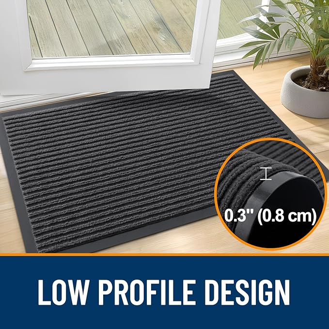 OLANLY Front Door Mat 47x30, Waterproof Heavy-Duty Indoor Outdoor Doormat | - Image 4