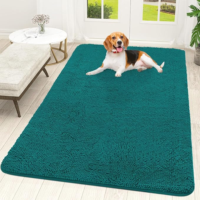 OLANLY Dog Door Mat for Muddy Paws 59x35, Absorbs Moisture and Dirt, Absorbent by OLANLY