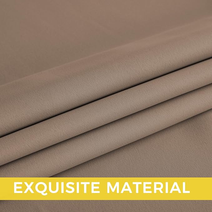 NICETOWN Cappuccino Grommet Drapes - Image 5