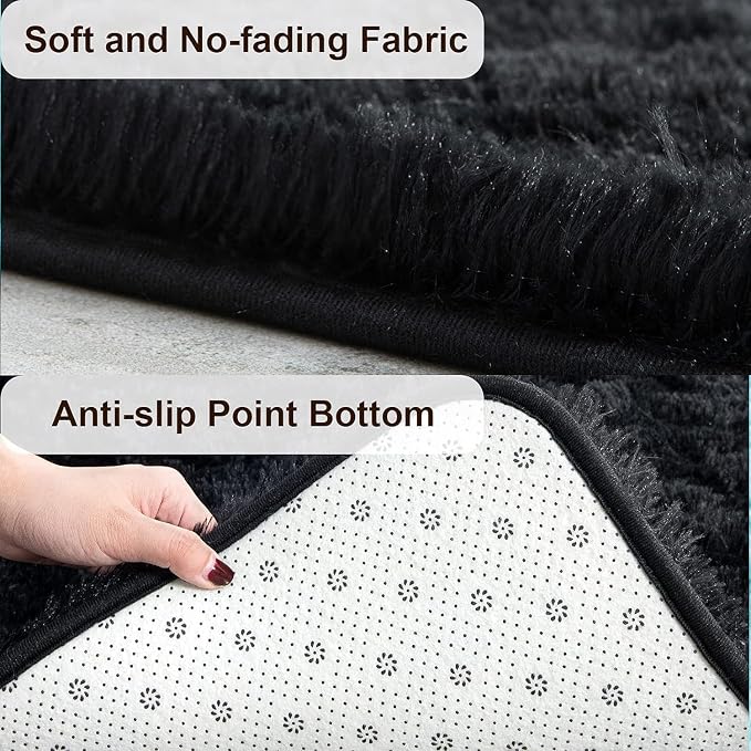 TWINNIS Super Soft Shaggy Runner Rugs Fluffy Carpets, 2x6 Feet, Indoor Modern - Image 2
