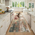 Washable Area Rugs 3x9 Non-Slip Modern Abstract Soft by RELEANY
