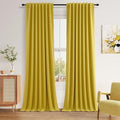 Guken 100% Blackout Curtains 96 Inch Length 2 Panels Set by Guken