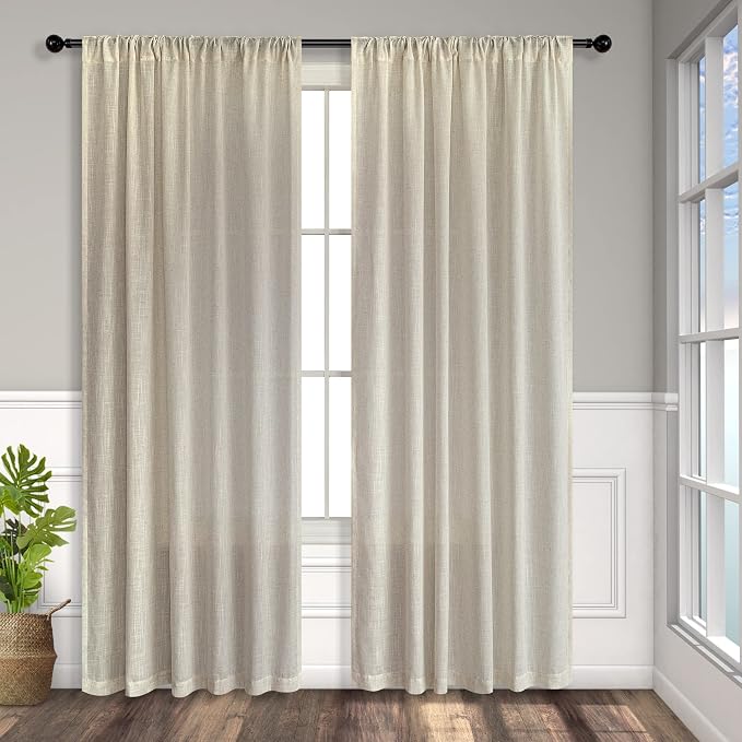 Flax Linen Curtains 84 Inch Length - Image 8