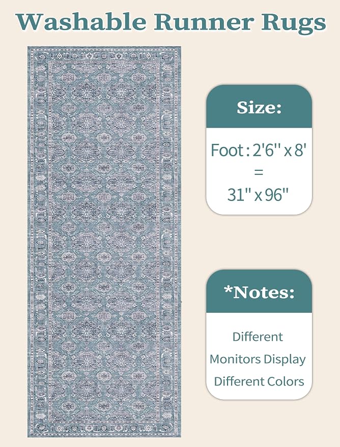 SERISSA Boho Washable Runner Rug - Image 6