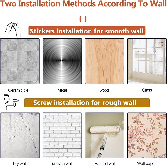 Curtain Rods No Drilling for Windows, 5/8 Inch Diameter Drapey Pole - Image 5