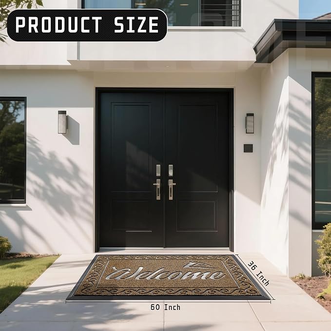 Yimobra Welcome Mat, Heavy Duty Sturdy Door Mats - Image 2