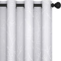 Deconovo Greyish White Curtains, Room Darkening Curtain, Thermal Insulated by Deconovo