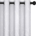 Deconovo Greyish White Curtains, Room Darkening Curtain, Thermal Insulated by Deconovo