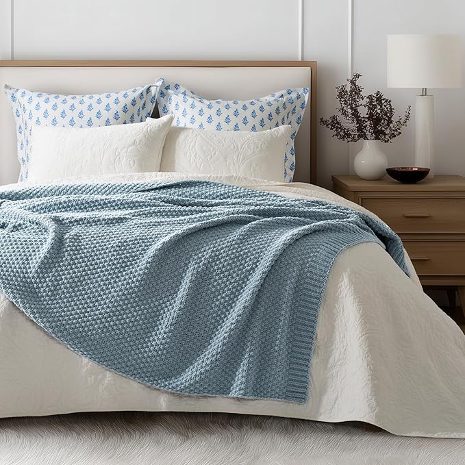 EVERGRACEHOME Chunky Chenille Knit Throw Blanket - Image 3