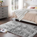 Ciicool Faux Fur Rug Grey Fluffy Area Rugs by CIICOOLHomeDeco