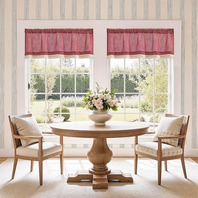 jinchan Linen Farmhouse Valances - Image 2