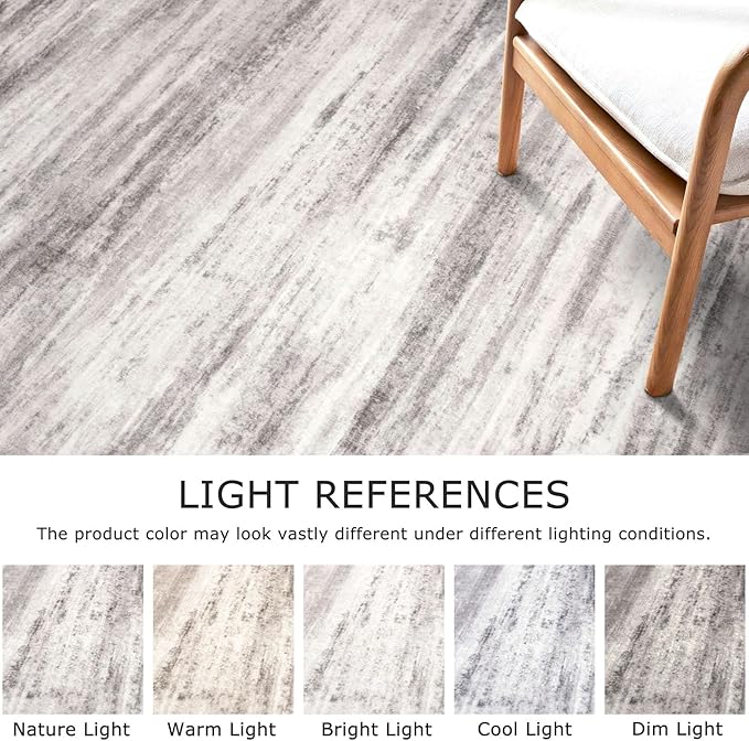 KOZYFLY 3x8 Ft Rug Modern Ombre Runner Rug - Image 4