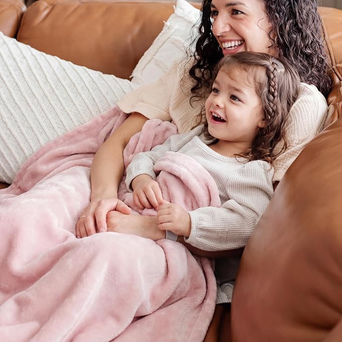 Bedsure GentleSoft Pink Throw Blanket - Image 6