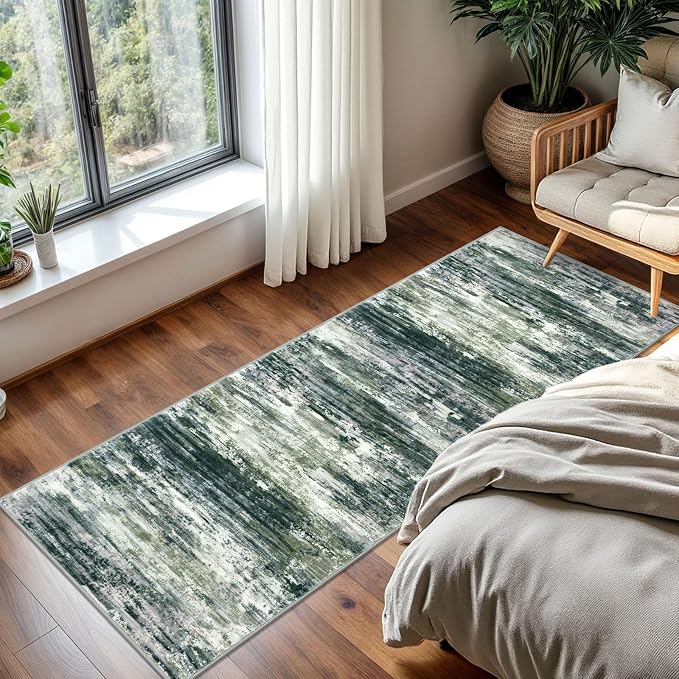KOZYFLY Kitchen Runner Rug for Hallway Non-Slip Modern Abstract Runner Rug 2x5 - Image 7