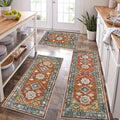HEBE Boho Kitchen Rug Sets 3 Piece by HEBE