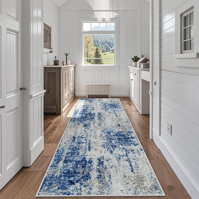 Runner Rug for Hallways Kitchen 2'6"x8' Washable Non Slip: Carpet Non Skid 8ft by Aelenmu