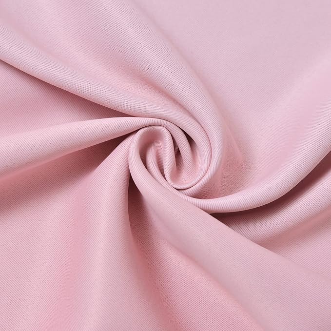 Yakamok Pink and Grey Blackout Curtains, Ombre Full Room Darkening Window - Image 7