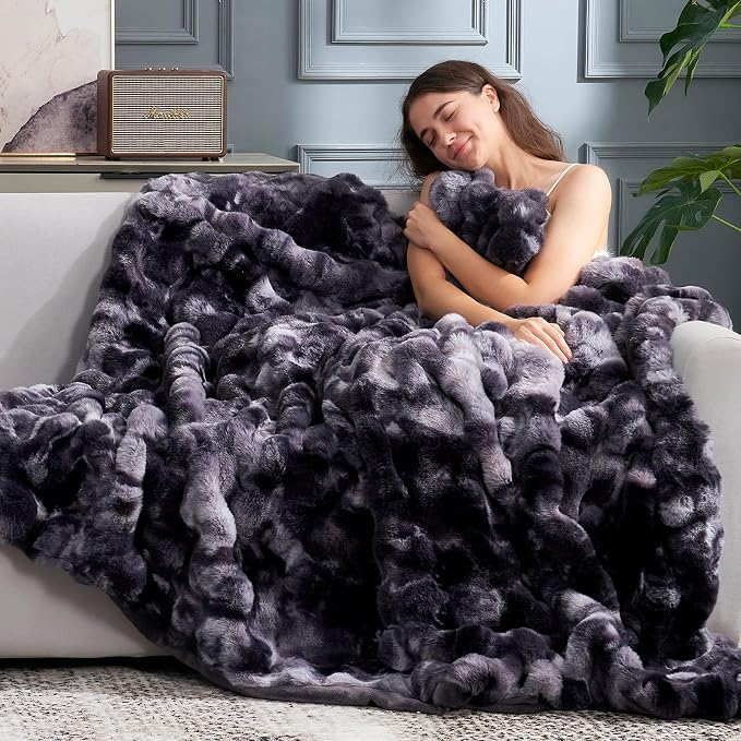 Cozy Bliss Faux Fur Throw Blanket - Image 6