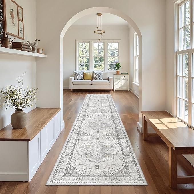 Madane Hallway Runner Rug 2x12, Long Washable Runner Rugs 12ft - Image 4