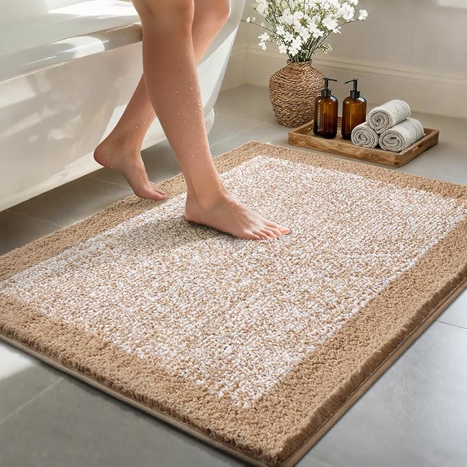 48x32 Large Bathroom Rugs Washable Non Slip, Soft Absorbent Quick Dry Mats by Unknown
