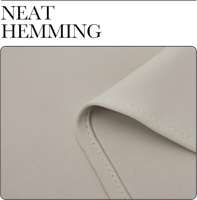 NICETOWN Natural Living Room Blackout Curtains - Image 8