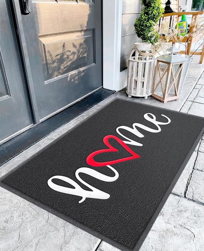 EARTHALL Door Mat Outside Inside Home Doormat, Durable Floor Mat Non Slip Mat by EARTHALL