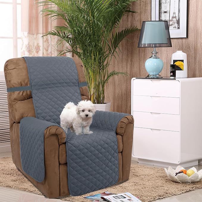 U-NICE HOME Recliner Chair Covers Reversible Quilted Water Repellent Pet - Image 2