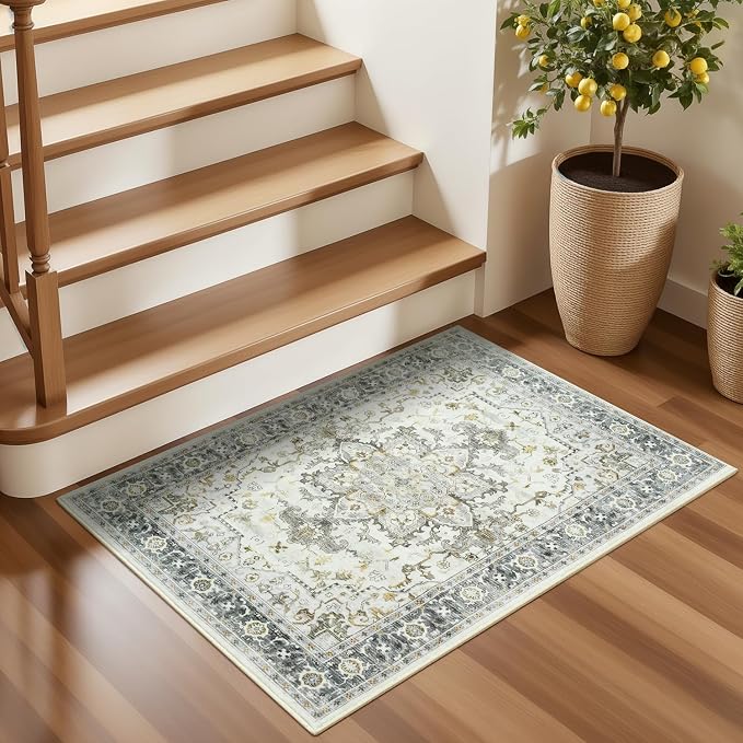 Lofus 2x3 Washable Rug for Entryway Bathroom, Non Slip Kitchen Mats for Floor - Image 3