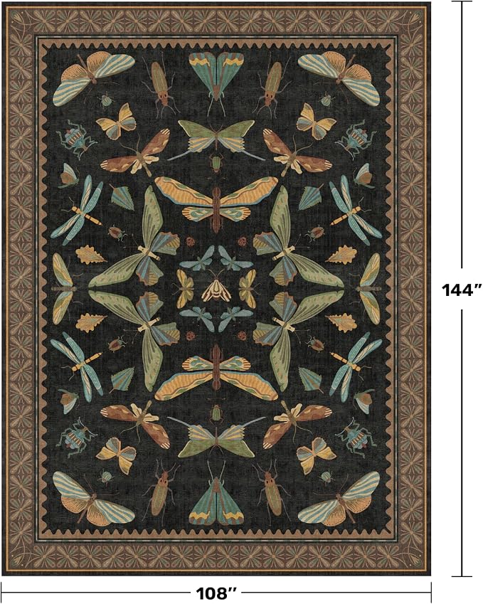 Hazo Haus Large Black Rug for Living Room - Image 2