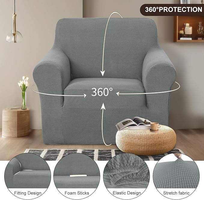 U-NICE HOME Recliner Chair Covers Stretch Couch Cover Sofa Cover Sofa Slipcover - Image 3