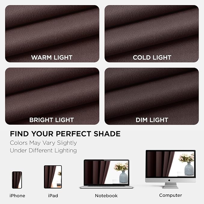 Joydeco Blackout Curtains 95 Inches Long 1 Panel, Thermal Insulated Long - Image 8