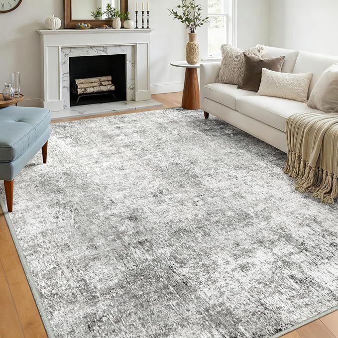 Washable Area Rugs 5'x7' Non-Slip Modern Abstract Soft - Image 4