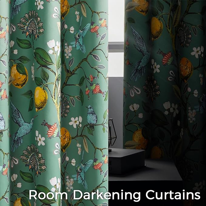 Extra Long 120 Inches Curtains for Large Window Luxury Sage Green Floor To - Image 4