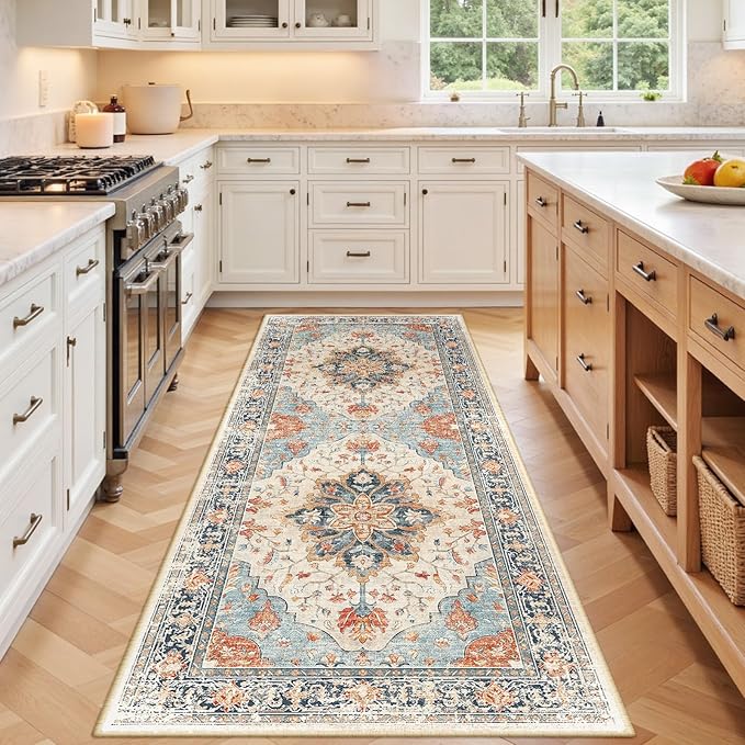 Area Rugs 3'x7' Runner Rug Non Slip Washable by RELEANY