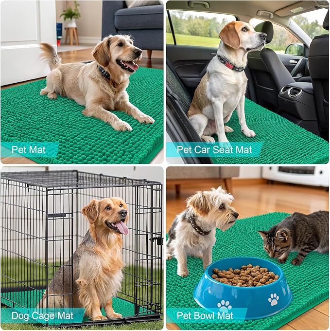 OLANLY Dog Door Mat for Muddy Paws 30x20, Absorbs Moisture and Dirt, Absorbent - Image 7