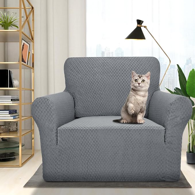 ZNSAYOTX 1 Piece Jacquard Chair Slipcovers - Image 2