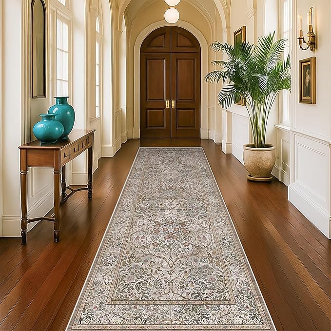 Moss Green 2'6" x 10' Long Runners by HazoHaus