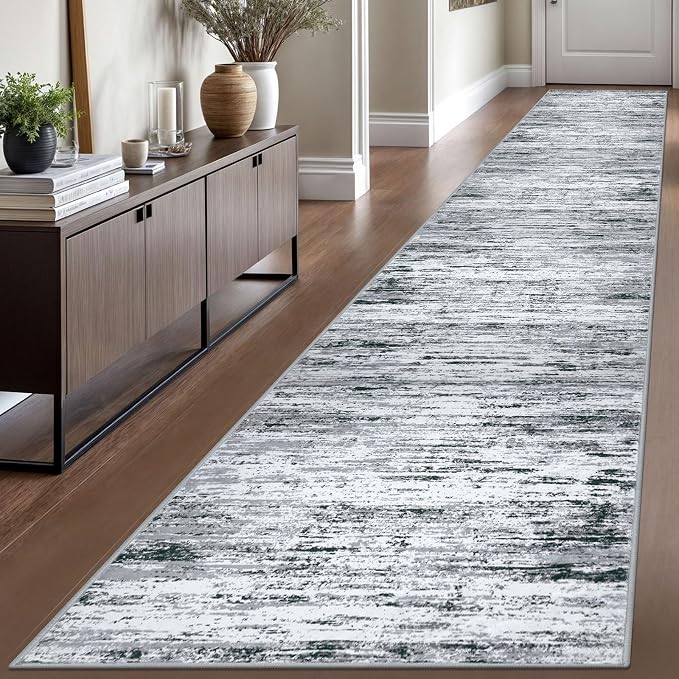 Lansny Modern Abstract Runner Rug 2.6x16 by lansny