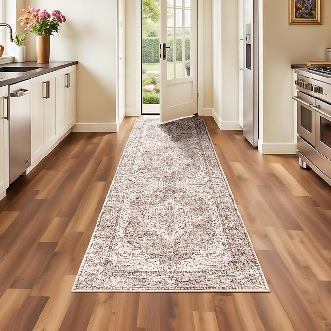 Lofus 2x8 Runner Rug for Hallways, Washable Kitchen Rugs, Non-Slip Rugs for by Lofus