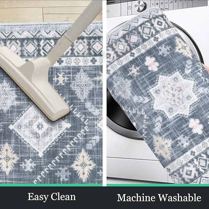 HEBE Boho Kitchen Rug Sets 3 Piece - Image 4
