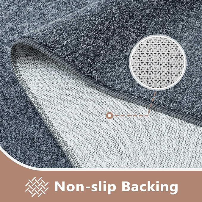 FinRèc Low Pile 6x9 Washable Area Rugs - Image 4