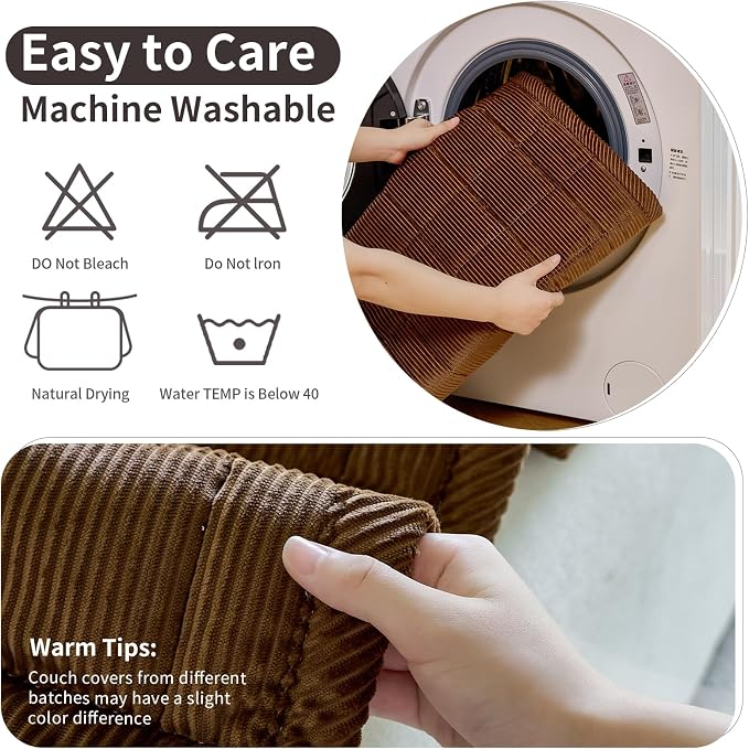 Couch Covers for Dogs Washable, Non Slip Couch Covers for Loveseat Sofa Pet - Image 7